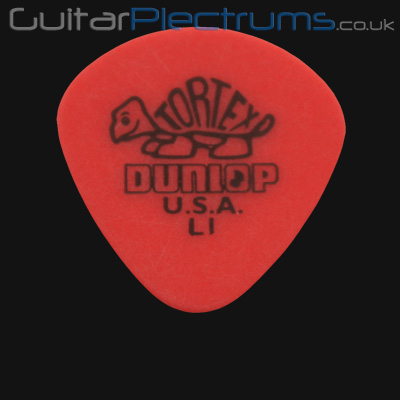 Dunlop Tortex Jazz Round Tip Light Red Guitar Plectrums - Click Image to Close