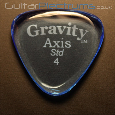 Gravity Picks Axis Standard 4mm Blue - Click Image to Close